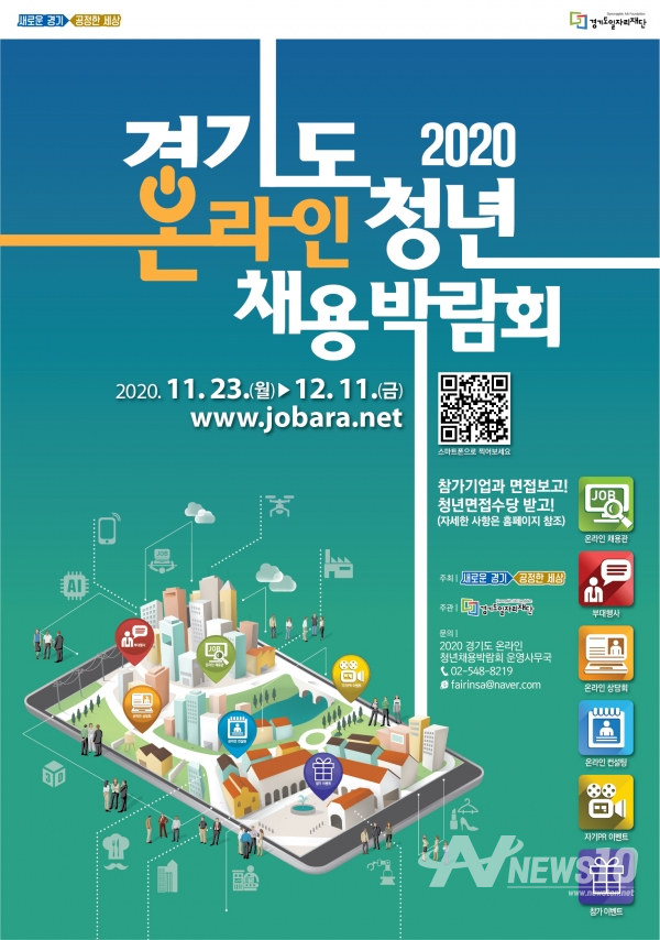 '경기청년 온라인 채용박람회' 포스터./사진=경기도일자리재단